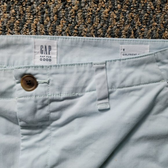 Gap for Good Pale Blue Women's Girlfriend Khaki's Size 8 - Picture 4 of 9